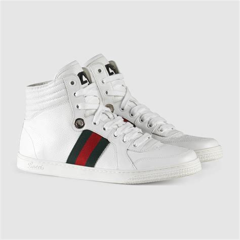 white ladies gucci sneakers|Gucci high top sneakers women.